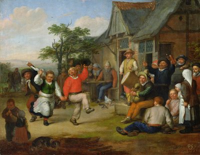 Der Tanz der Bauern, 1678 von Matthias Scheits